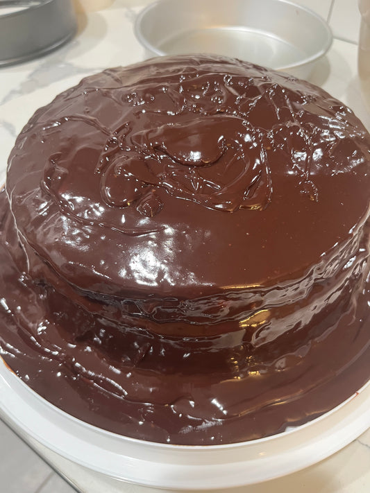 Boston Cream Cheesecake Cake